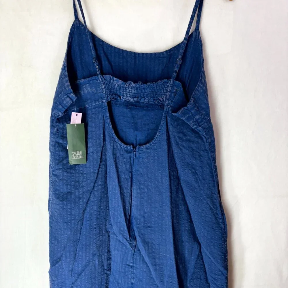 NWT Wild Fable Demin Spaghetti Strap Mini Dress - Picture 2 of 6